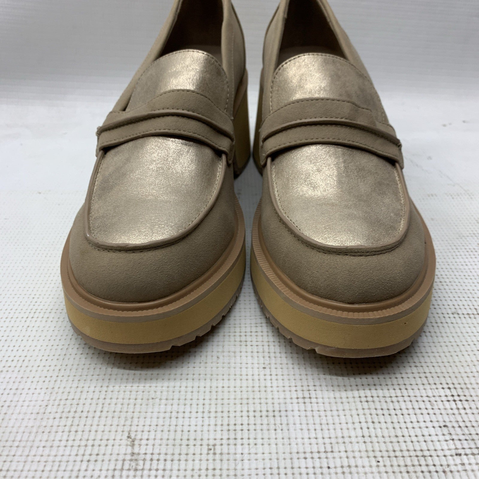 Volatile Jacques Womens Slip On Heeled Loafer Sandal Casual Sand Size 11 Classic