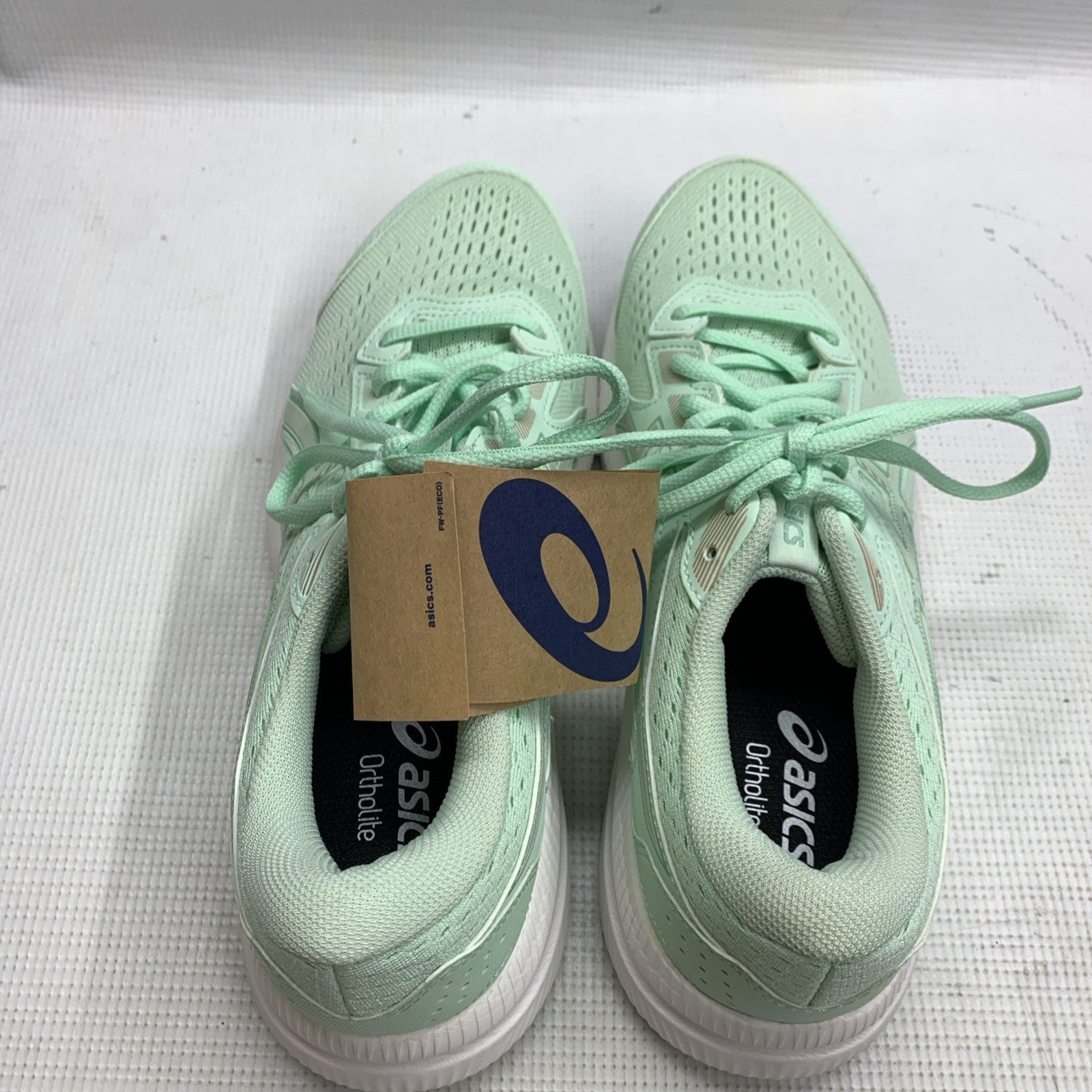 Asics Gel Contend 8 Mint Green Running Shoes Sneaker Sz 9 Women 1012B319 Lace-up