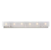 Syll 38 in. 6-Light Brushed Nickel Vanity Light with Clear Highlighted Satin