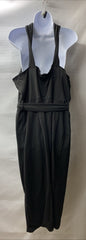 Hanna Nikole Women Plus Size Wrap Front Party Dress Size 20W Sleeveless Black