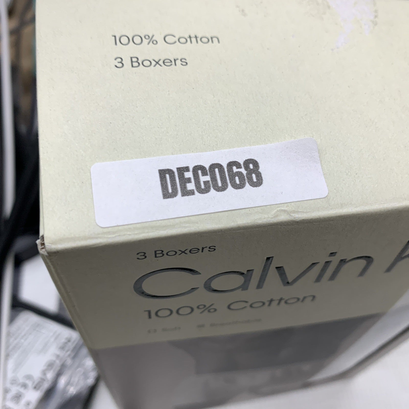 Calvin Klein 100% Cotton Classics Knit Soft Boxers Underwear Size Small - 3 Pack