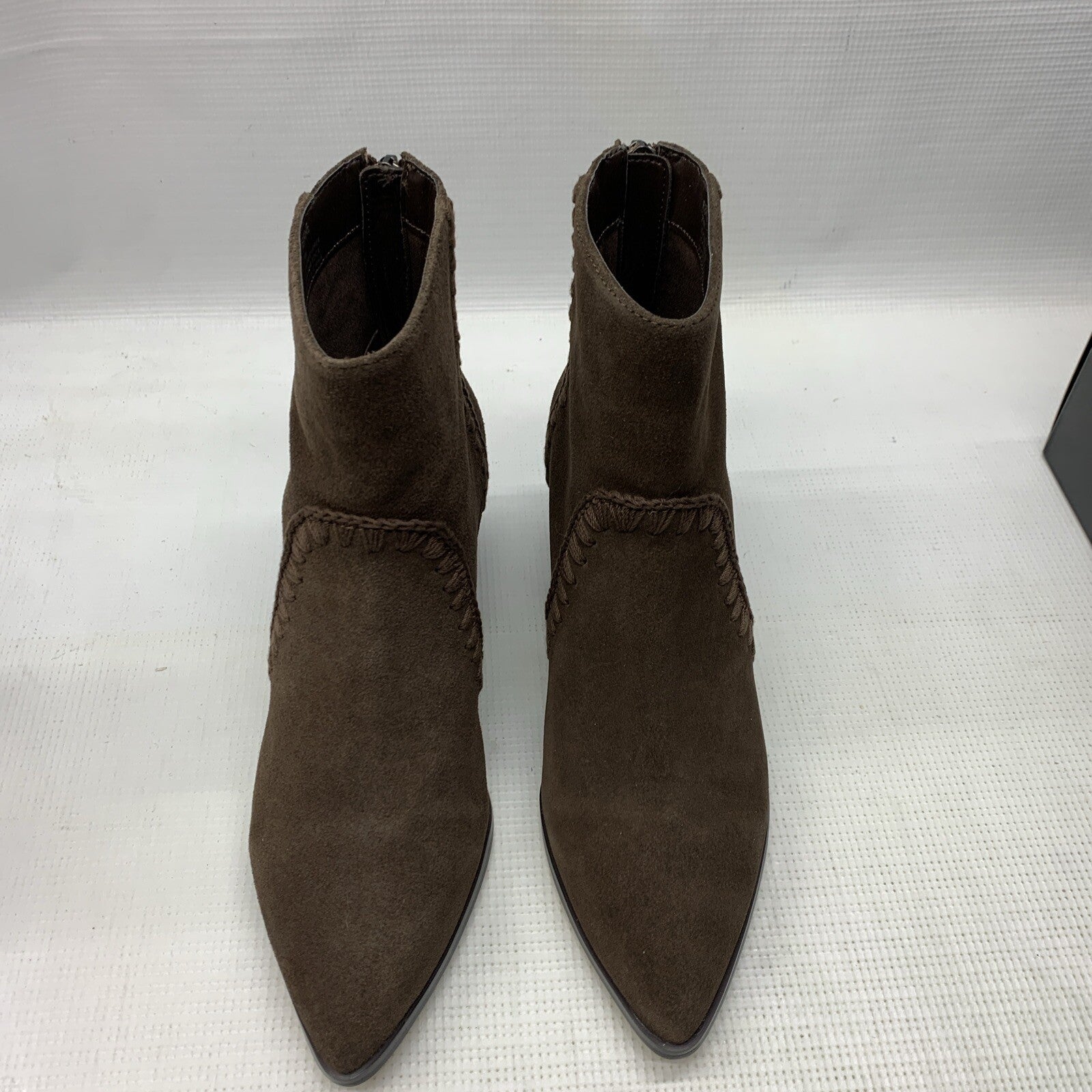 Sanctuary Women's Refine Ankle Boots Brown 552301 Size 7M Pull-on Block Heel