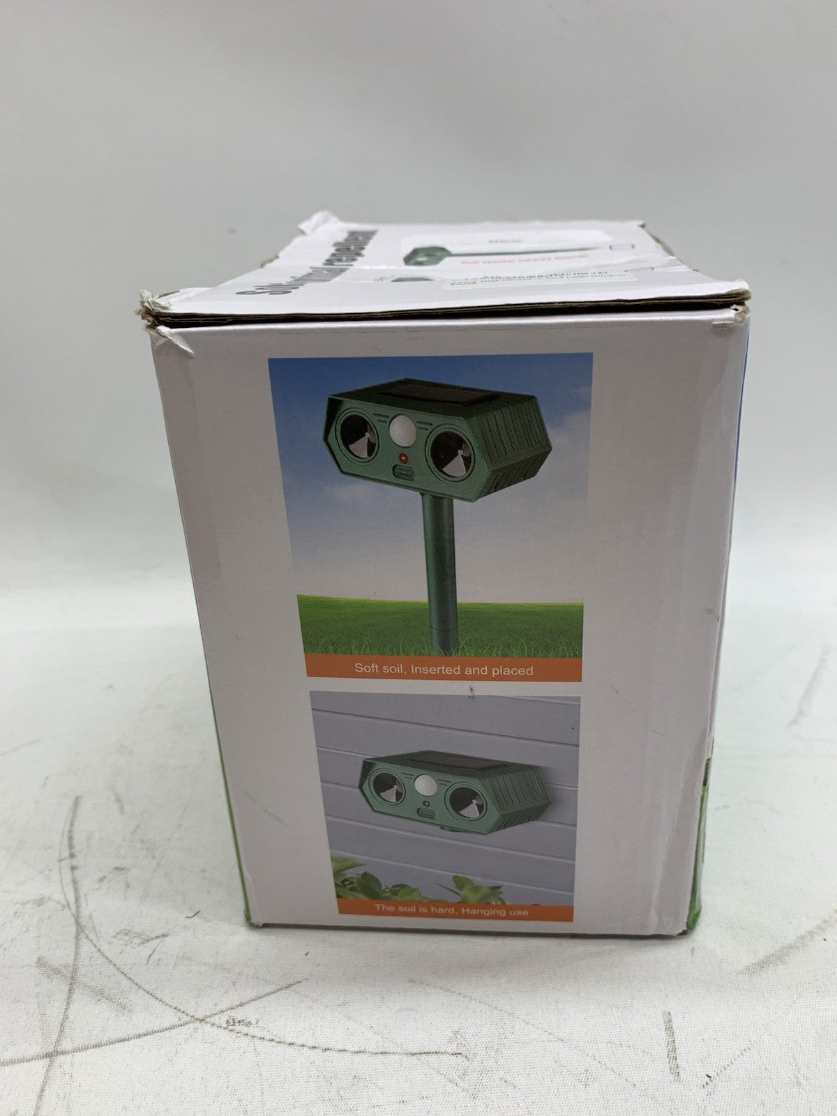 Solar Ultrasonic Animal Repellent Outdoor Cat Deterrent Infrared Sensing 2 Pack