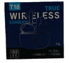 True Wireless Earphone Bluetooth Ear Buds T18 White Hifi LED Digital Display