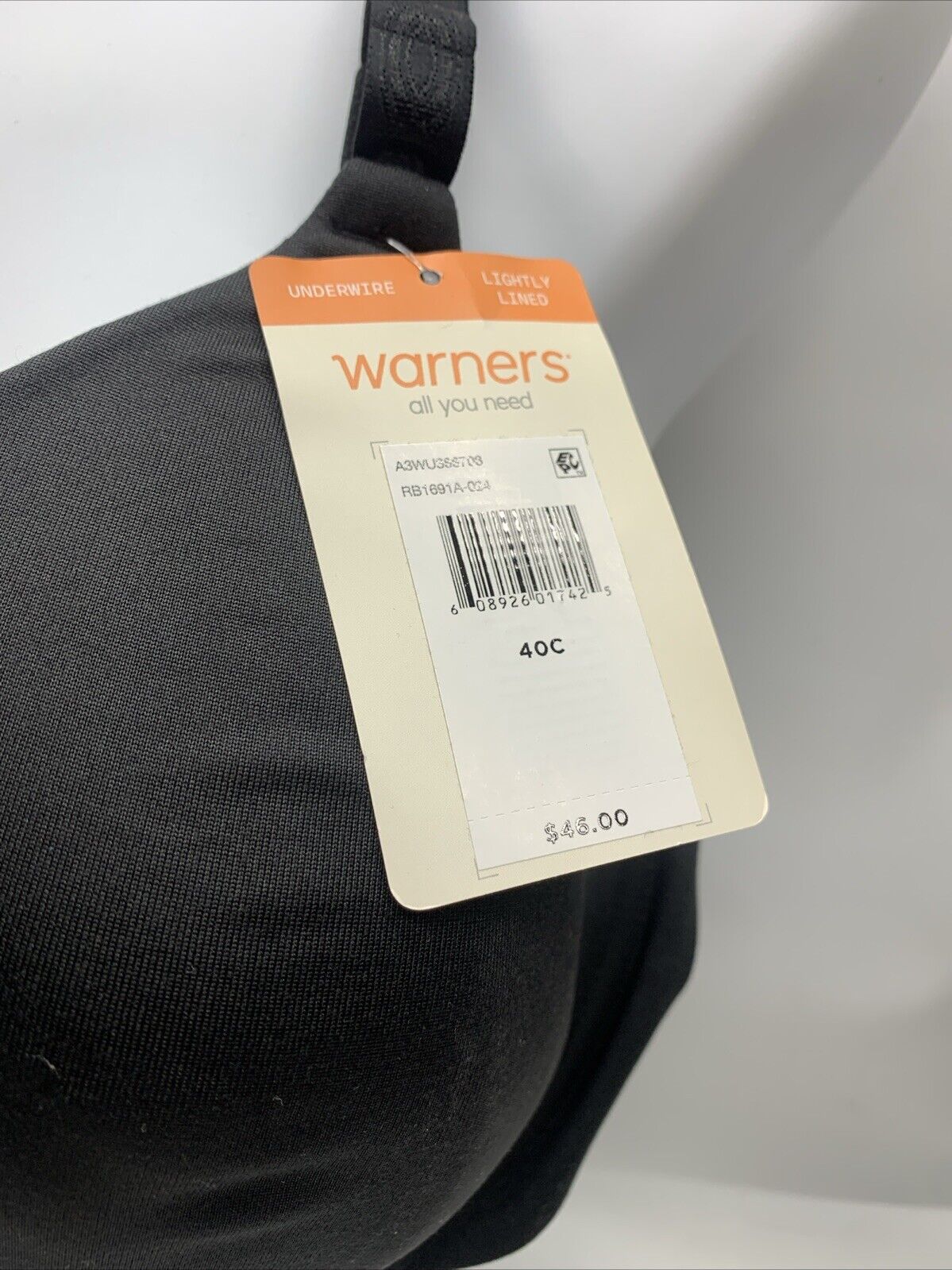 Warner's Women's Cloud 9 Super Soft Underwire Lightly Lined T-Shirt Bra Size 40C