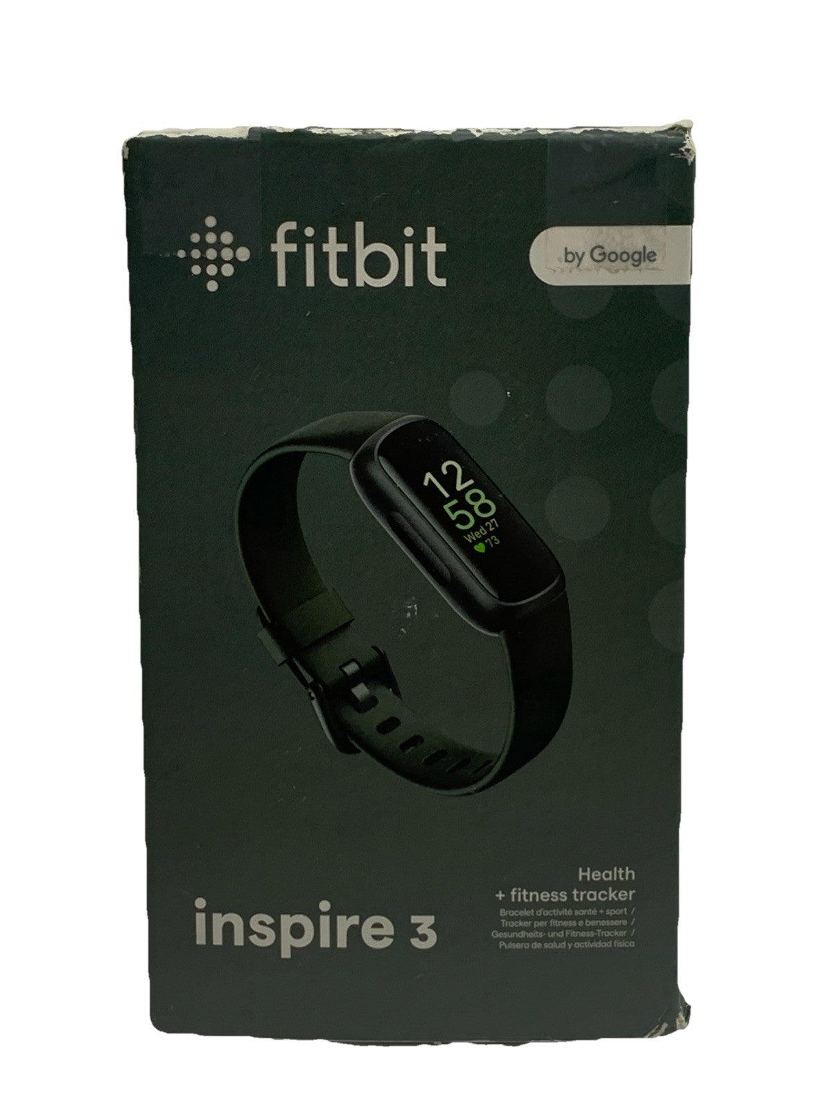 Fitbit Inspire 3 Health & Fitness Tracker Sleep Tracking Black/Midnight Zen USED