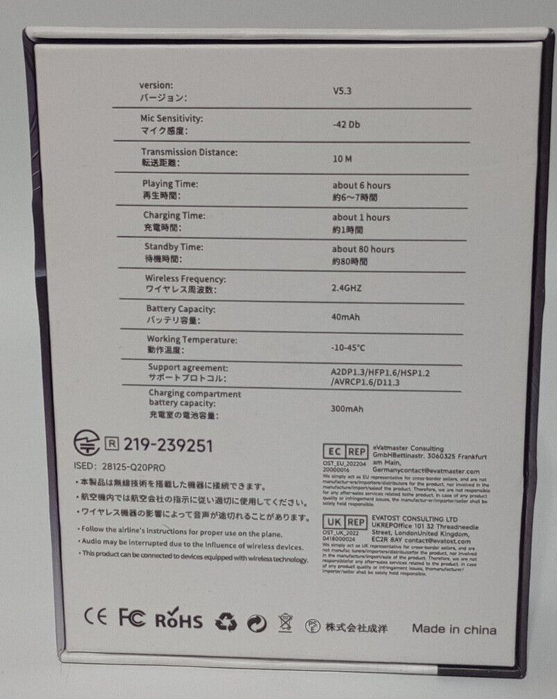 Open Ear Clip Wireless Earbuds Bluetooth 5.3, Sports Earphones Built-In Micropho