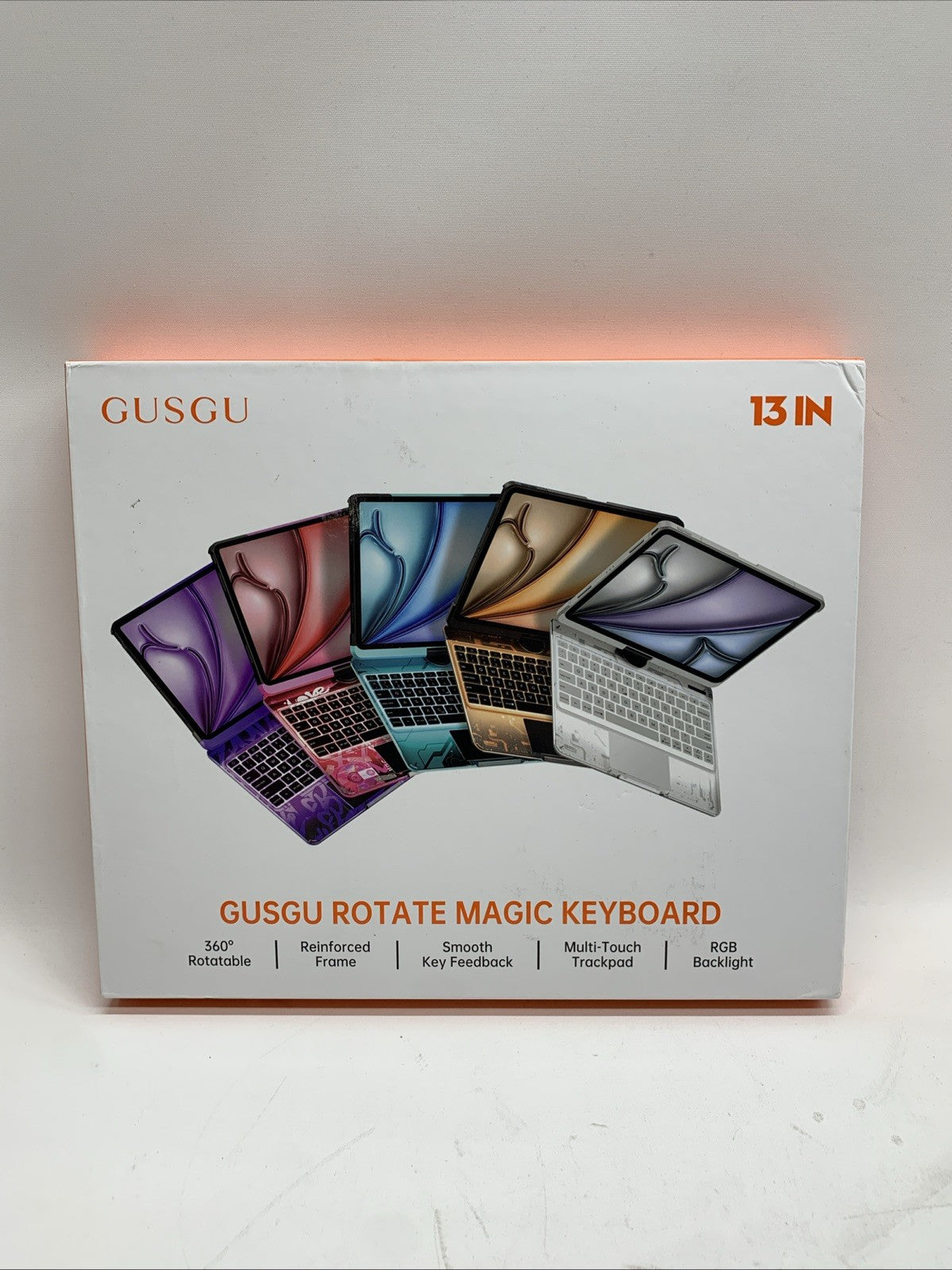 Transparent Case with Keyboard for 2024 iPad Pro 11-in.(M4) Transparent white