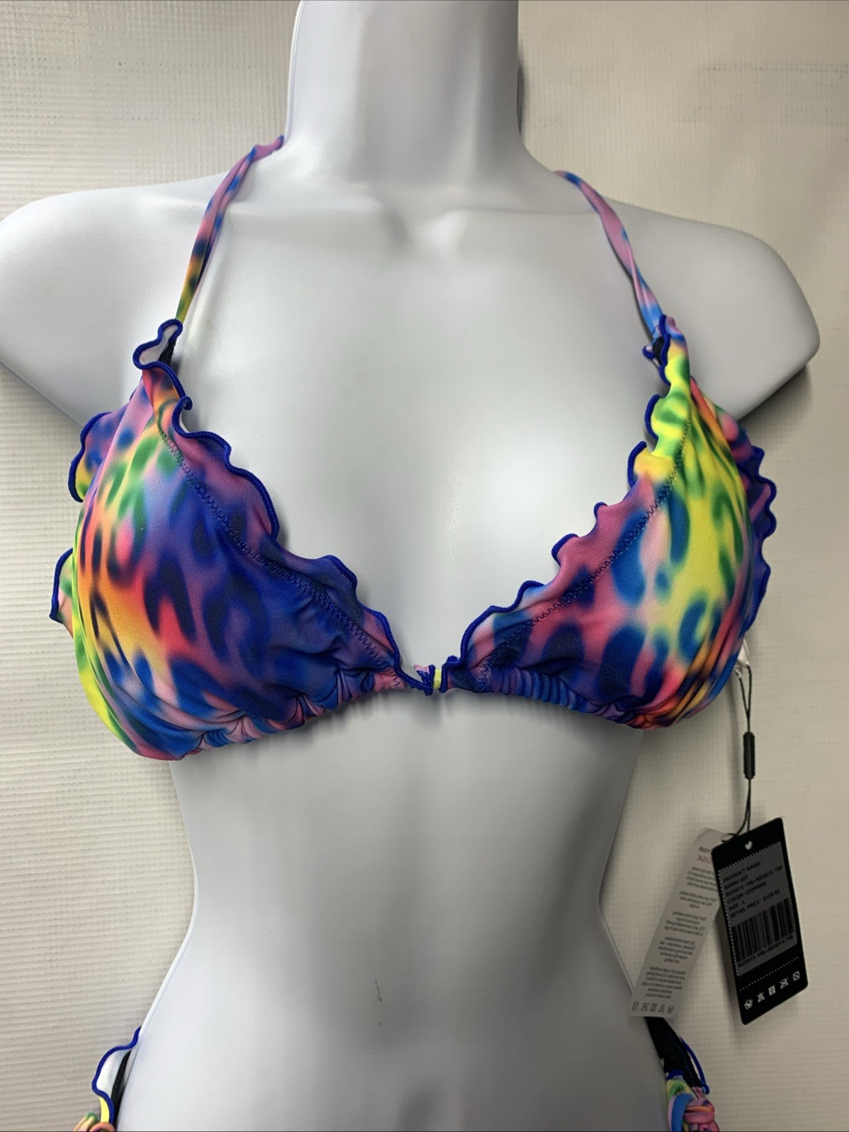 RELLECIGA Women's Leopard Wavy Triangle Bikini Set Brazilian Style Size Large