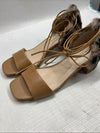Kelsi Dagger Brooklyn Women's Sam Heeled Sandal Size 7 Brown Open Toe Faux Fur