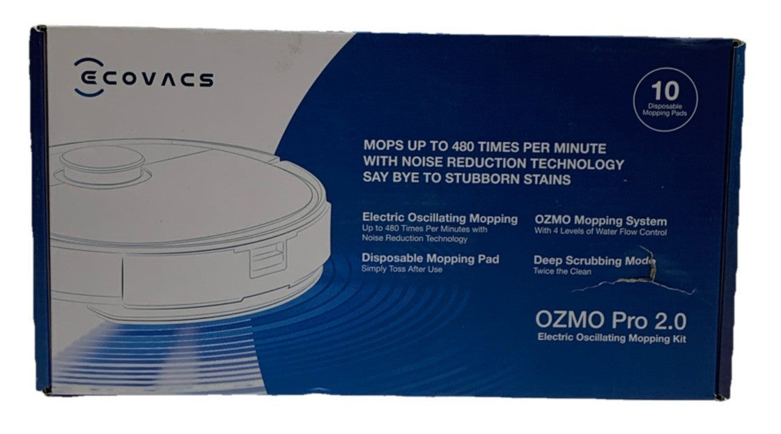 Ecovacs Ozmo Pro 2.0 Electric Oscillating Mopping System Kit Deep Scrubbing Mode