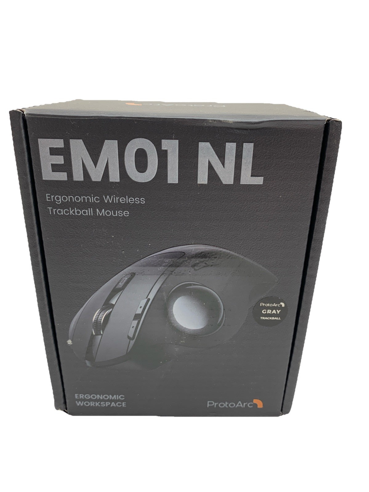 ProtoArc EM01 NL Ergonomic Bluetooth Wireless Trackball Mouse Rollerball Thumb