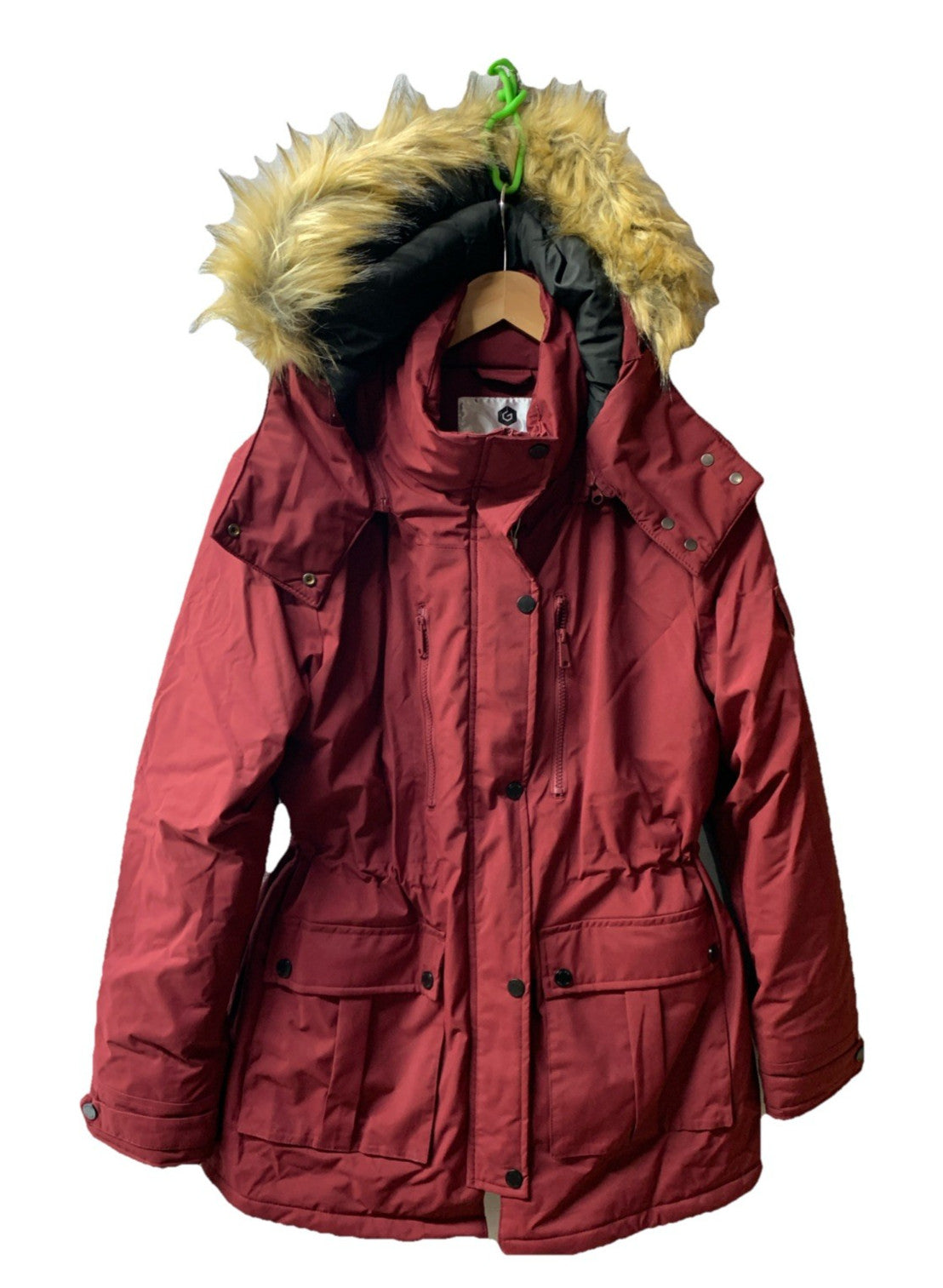 Genovega Graphene Heated Jacket Women Long Puffer Coat with Battery Pack Size L