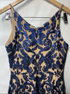 Dress The Population Embellished Fit & Flare Dress Size Small V-neck Sleeveless