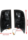 Black Tail Lights Assembly Brake Reverse Lamps Replacement for RAM 1500 09-18