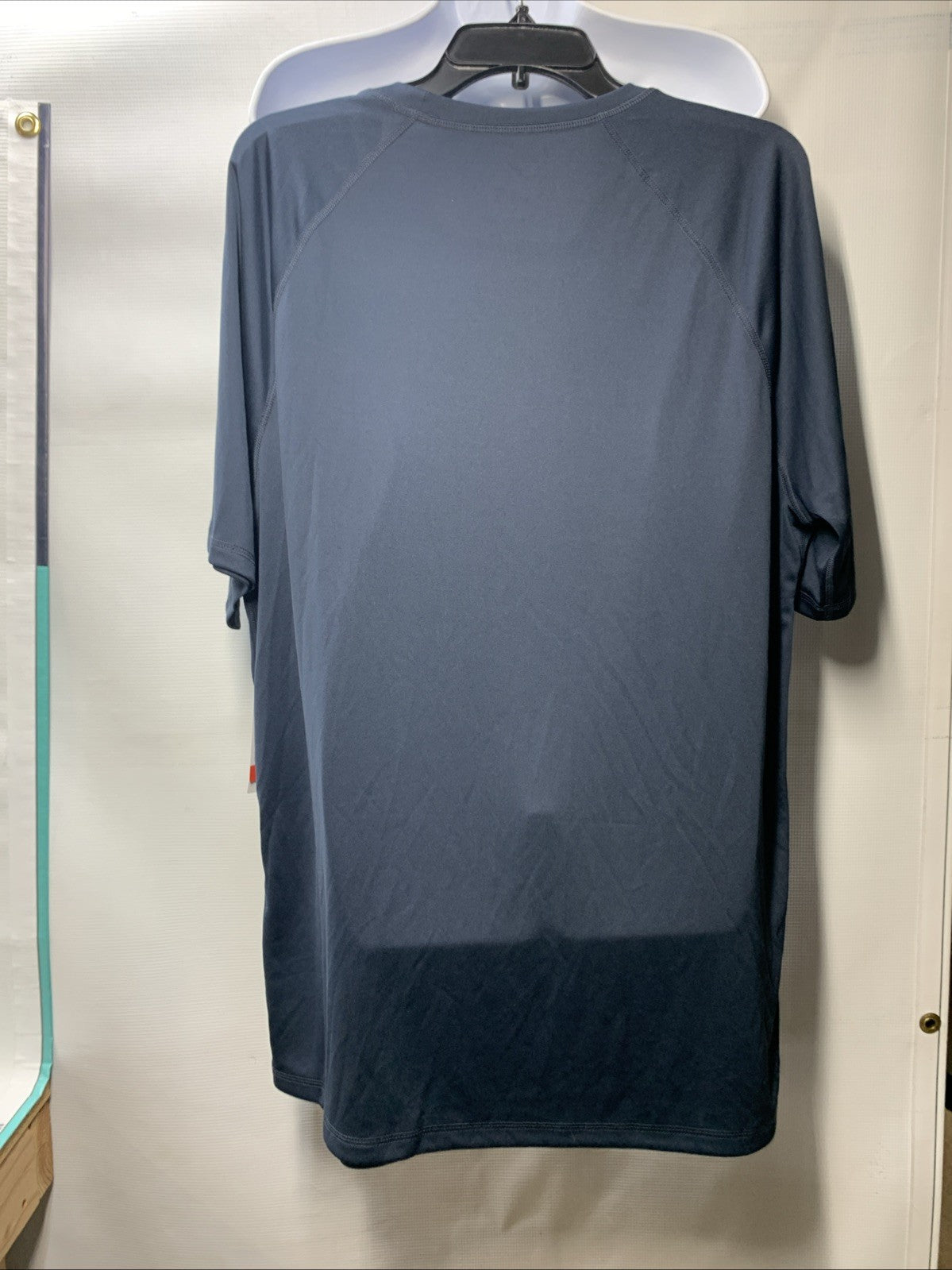 Men's Speedo Easy Short Sleeve Loose Fit Swim Tee Shirt Navy Black Size Large