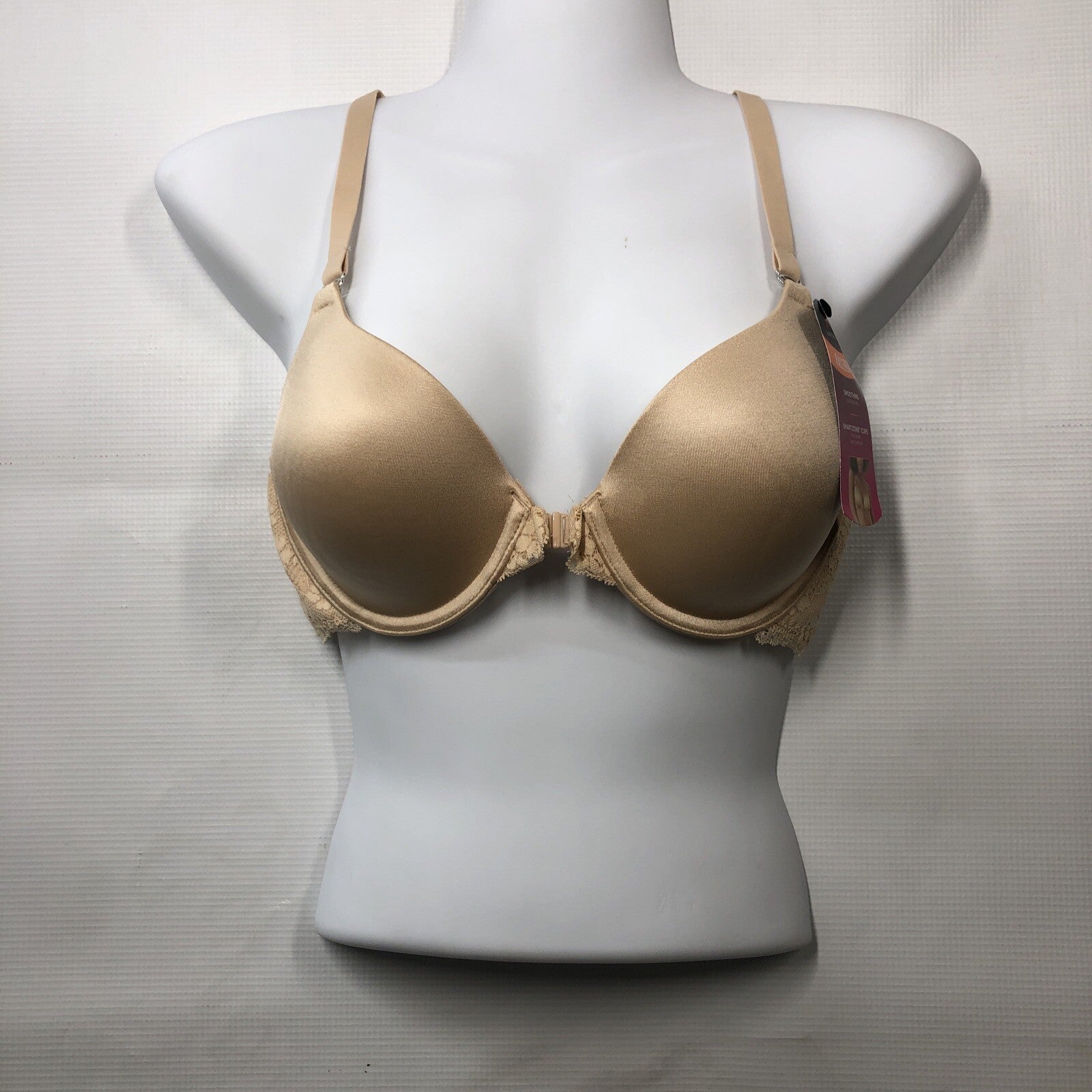 Maidenform One Fab Fit Full Coverage Racerback Underwired Bra 38C Beige 07112
