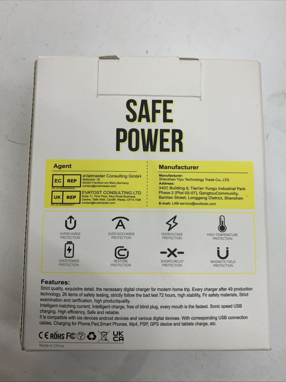 LABCOOL Unisex Heated Vest Size XL Sleeveless Full Zip with 7.4V Battery Pack