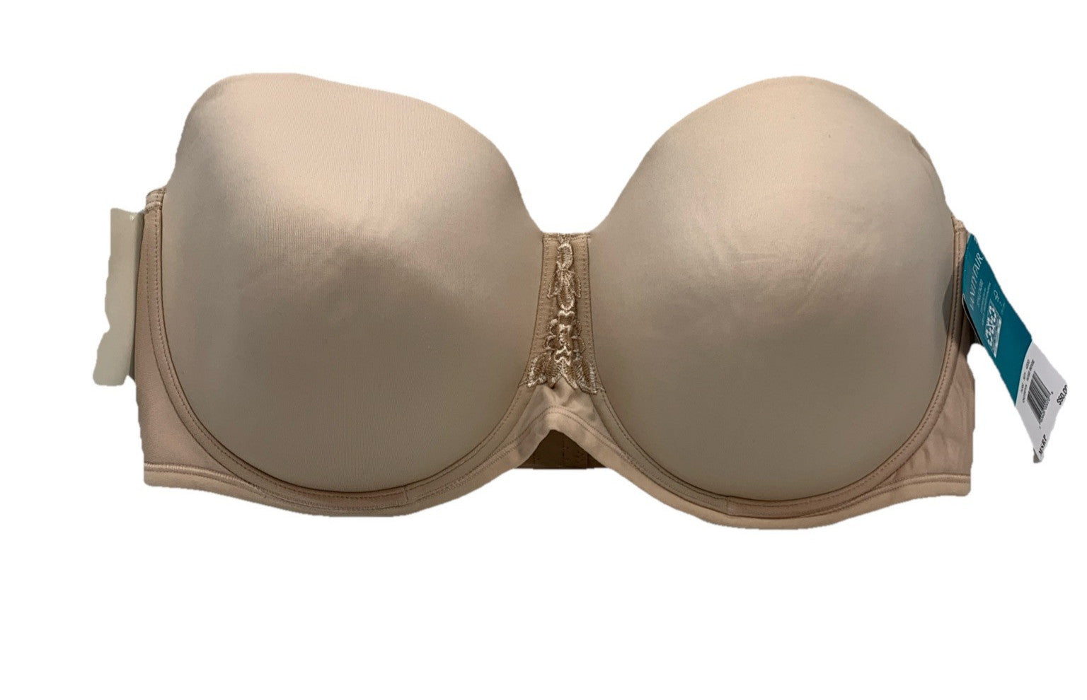 Vanity Fair Beauty Back Strapless T-shirt Bra 74380 Beige Size 42DD Underwire