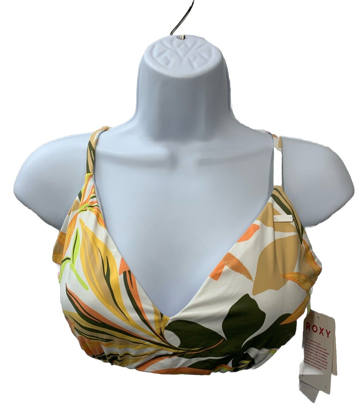 Printed Beach Women's Classics Bra Bikini Top Roxy Size XL ERJX304901 Swimwear