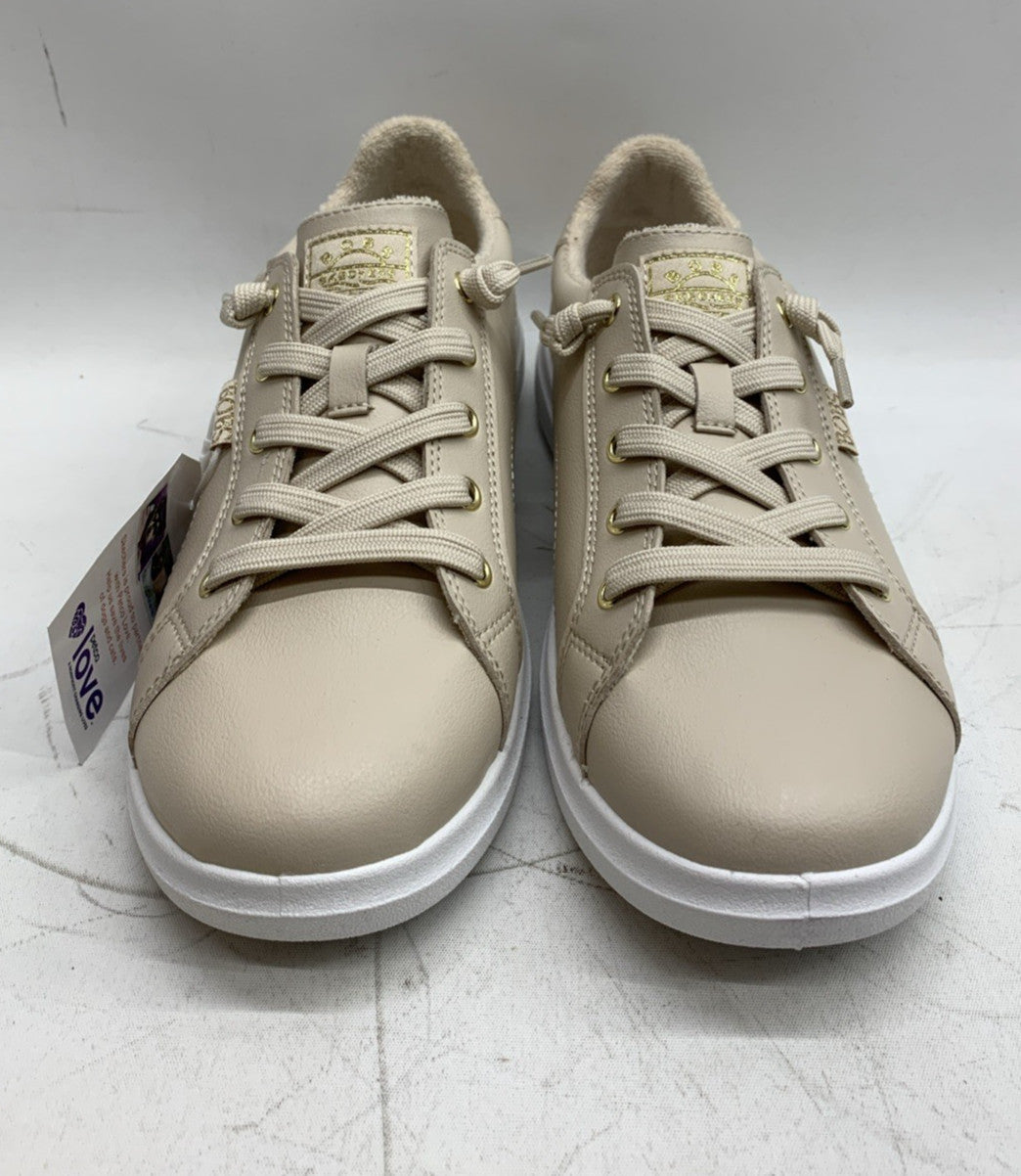 Bobs By Skechers DVINE-INSTANT DELIGHT Natural Sneakers 114456 Women's Size 8.5