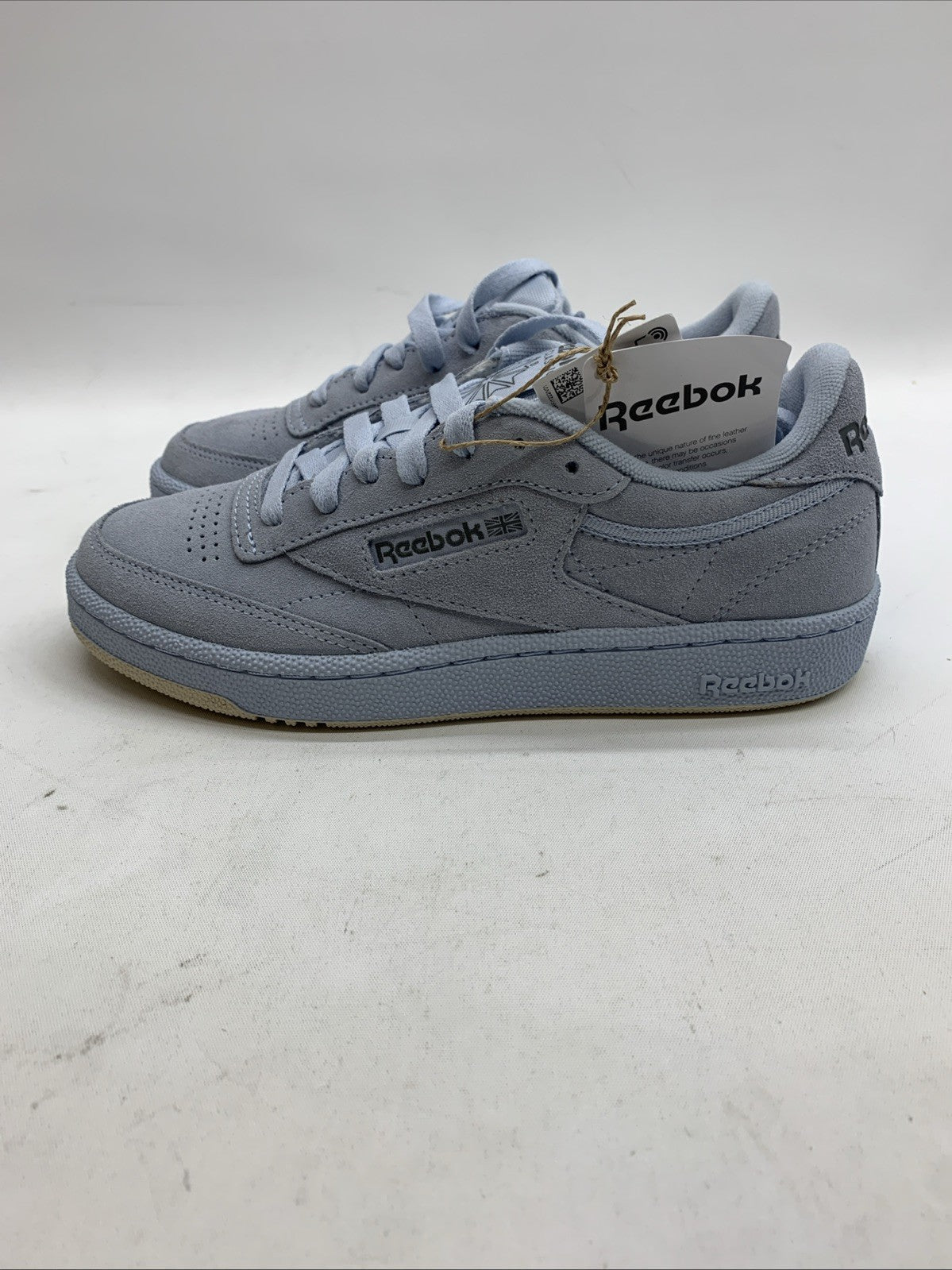 Reebok Men's Club C 85 Suede Pale Blue Sole 100074166 Men's Size 5 Lace-up Shoes