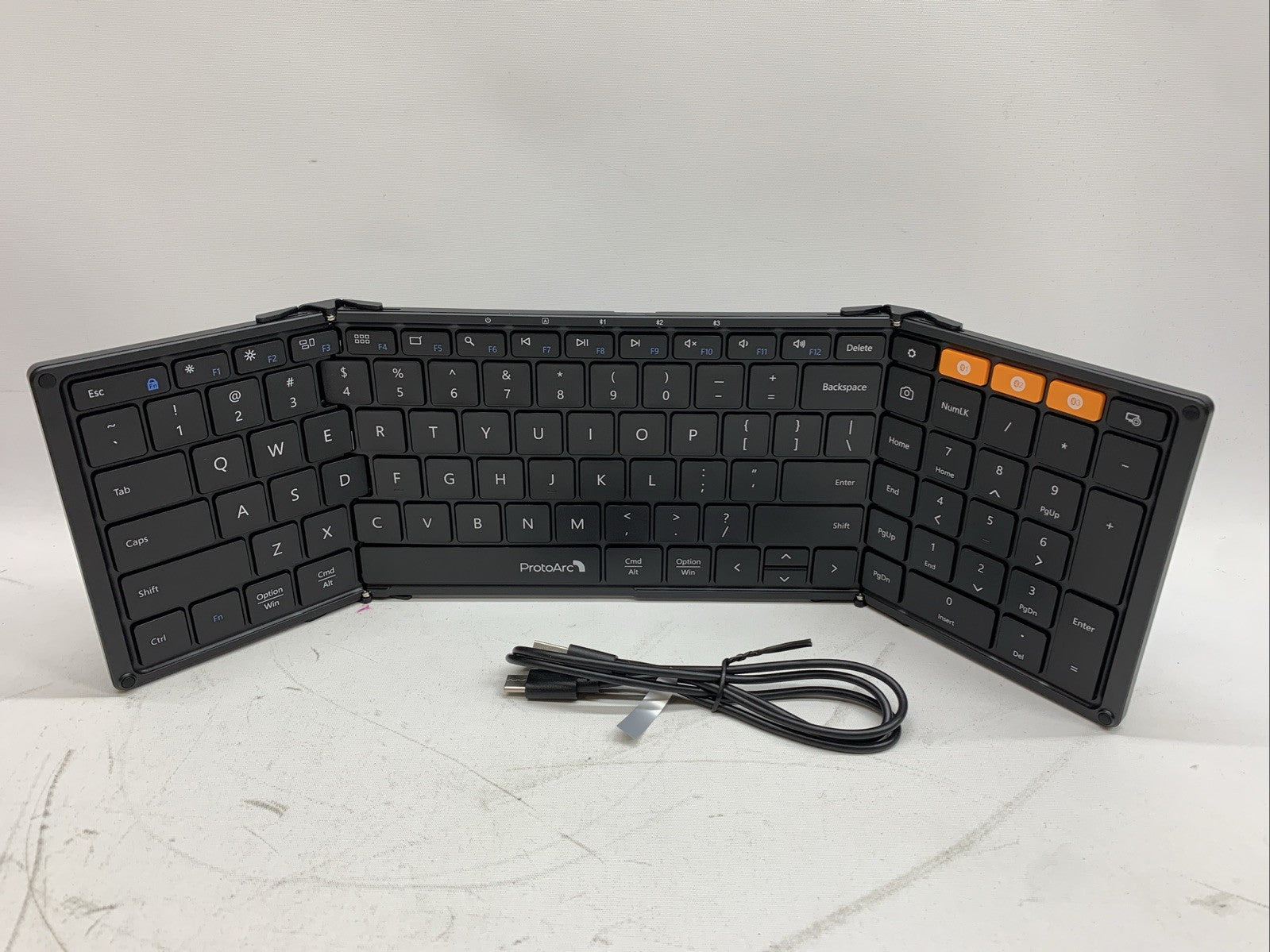 ProtoArc Keyboard XK01 Foldable Full-size Wireless Bluetooth Portable Keyboard