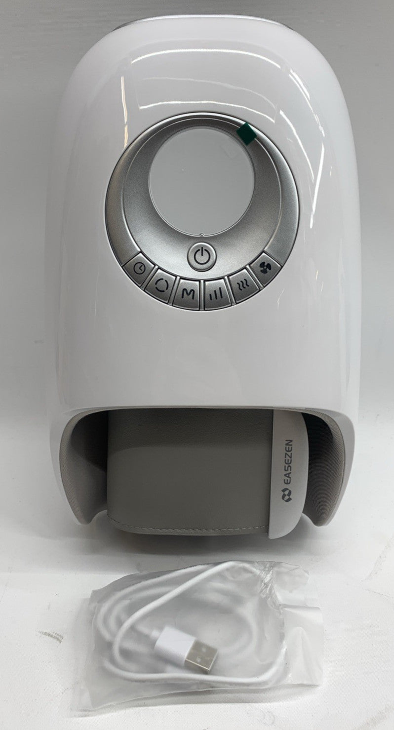 EaseZen Hand Massager Heat Compression Arthritis Carpal Tunnel Circulation White