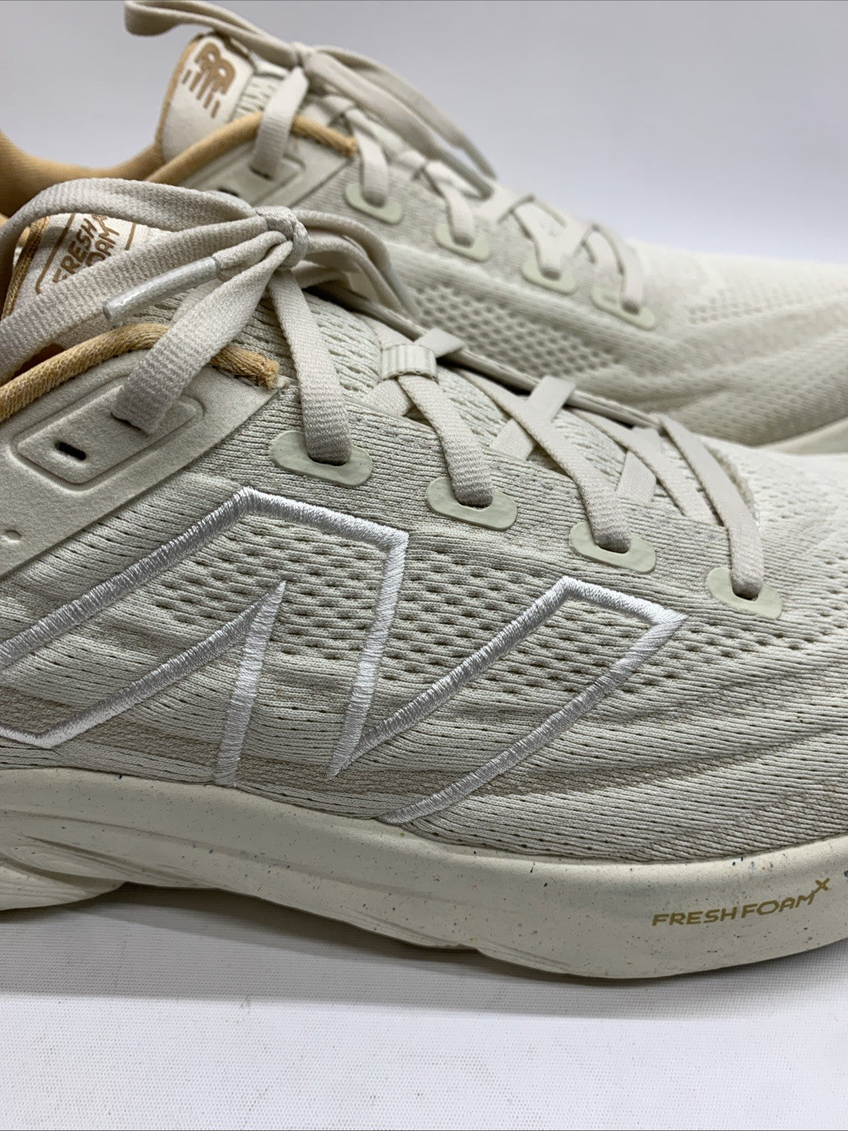 New Balance Fresh Foam X Women's Running Shoes Beige W108013A Size 12 Lace-up