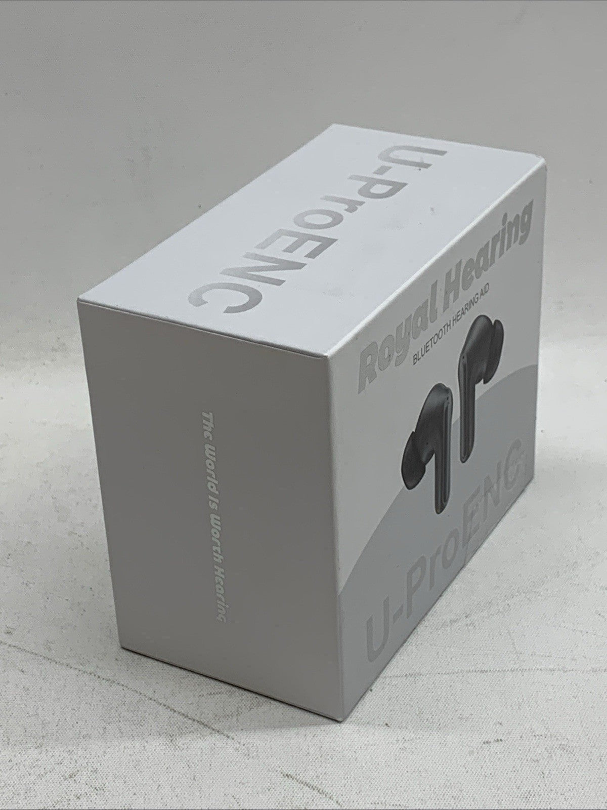 Royal Hearing 5.3 Wireless Bluetooth Hearing Aid w/Charging Case Model U-ProENC