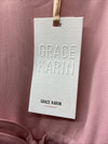 GRACE KARIN Girls Jumpsuit Drawstring Waist Contrast Color Romper Size 10Y Pink