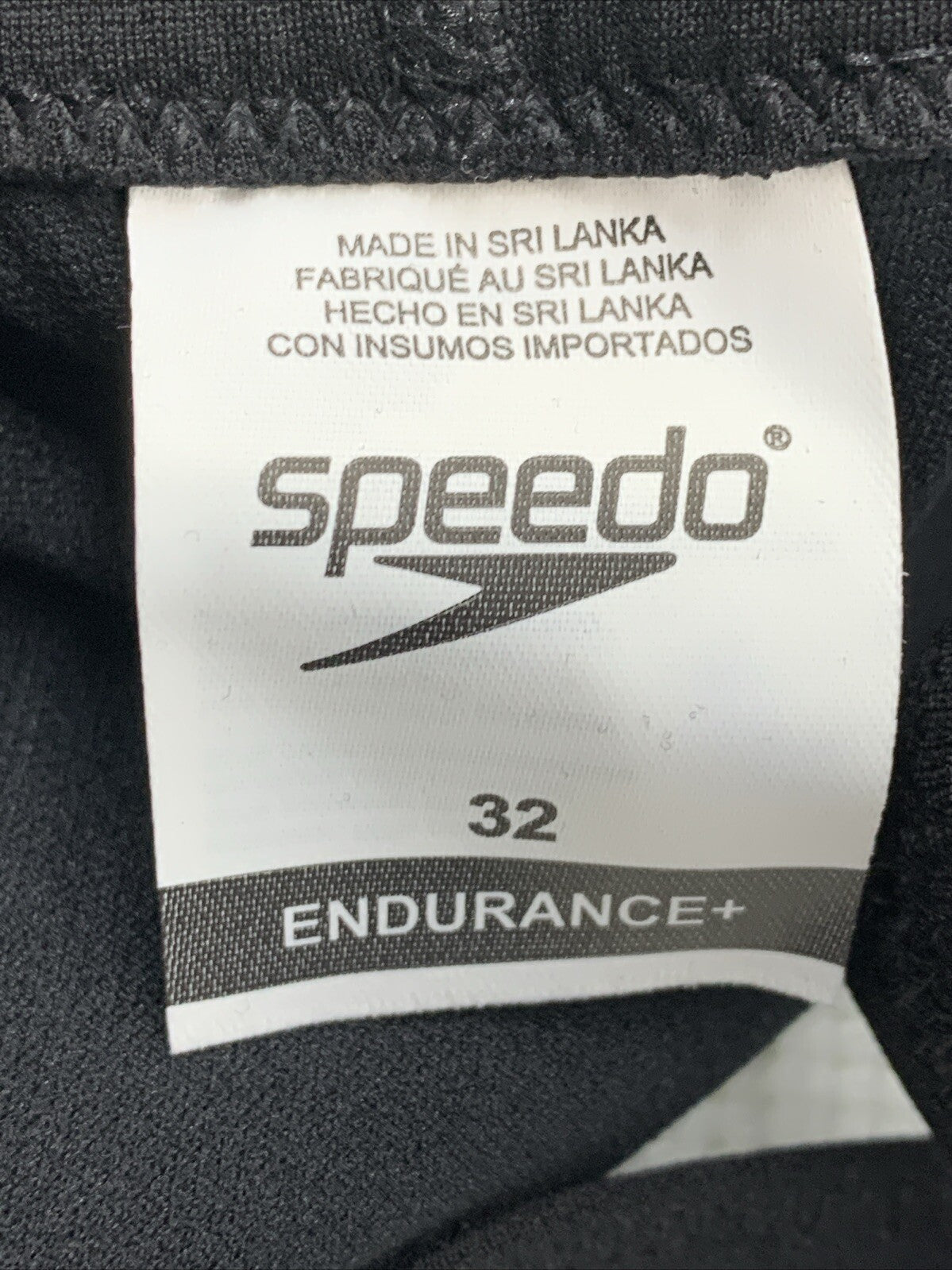 Speedo Endurance The Solid Team Colors 1 Piece Swimsuit Team Black Swimwear 32