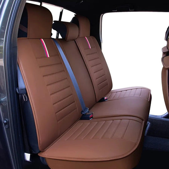 OASIS AUTO Tailor Fit Seat Covers Compatible with 2005-2025 Tacoma Rear Brown
