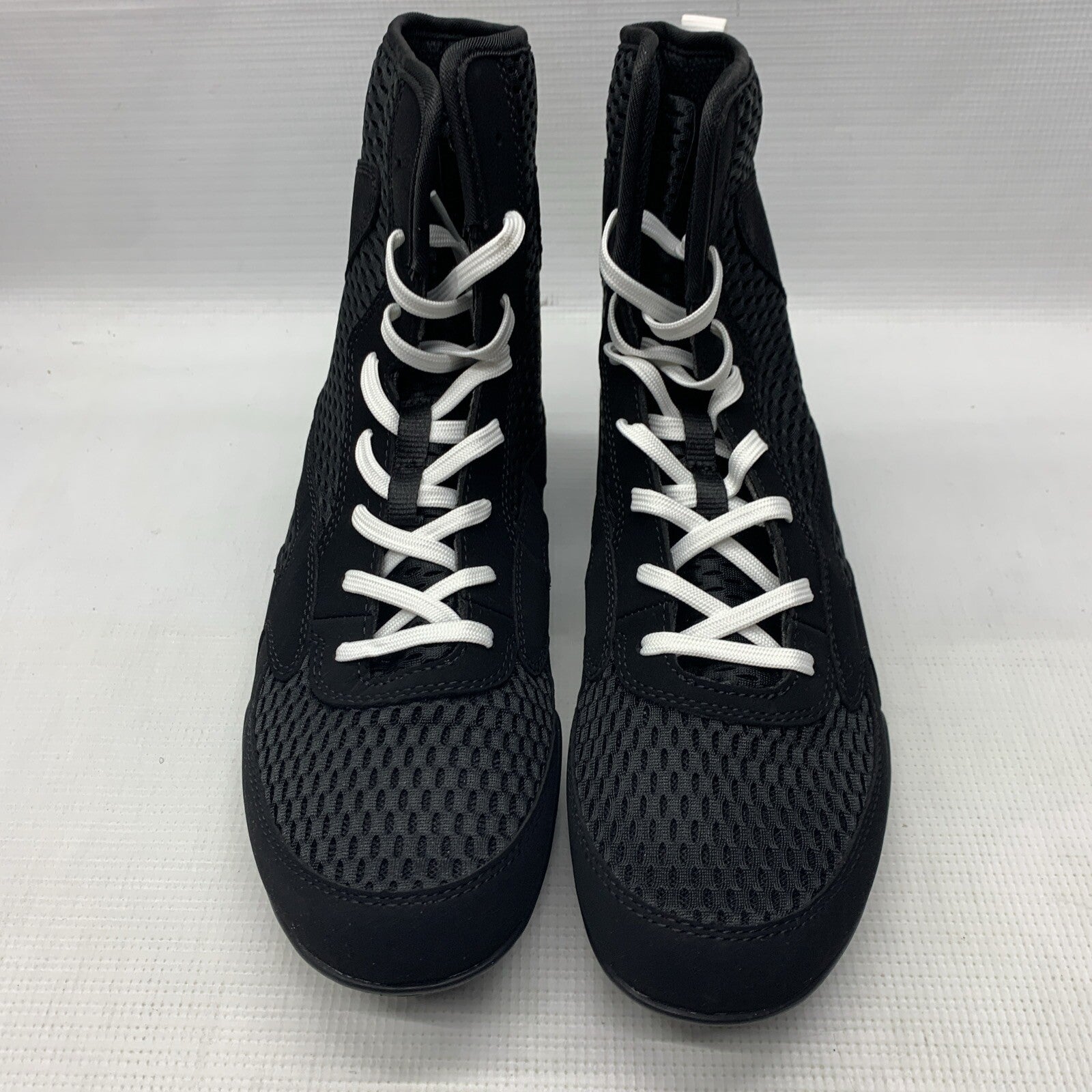 Venum Contender Men’s 8 High Top Boxing/MMA Shoes Black/White Mid-cut Lace-up