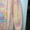 Aelfric Eden Women's Pink Yarn Threaded Dinosaur Sweater Size XS Long Sleeve