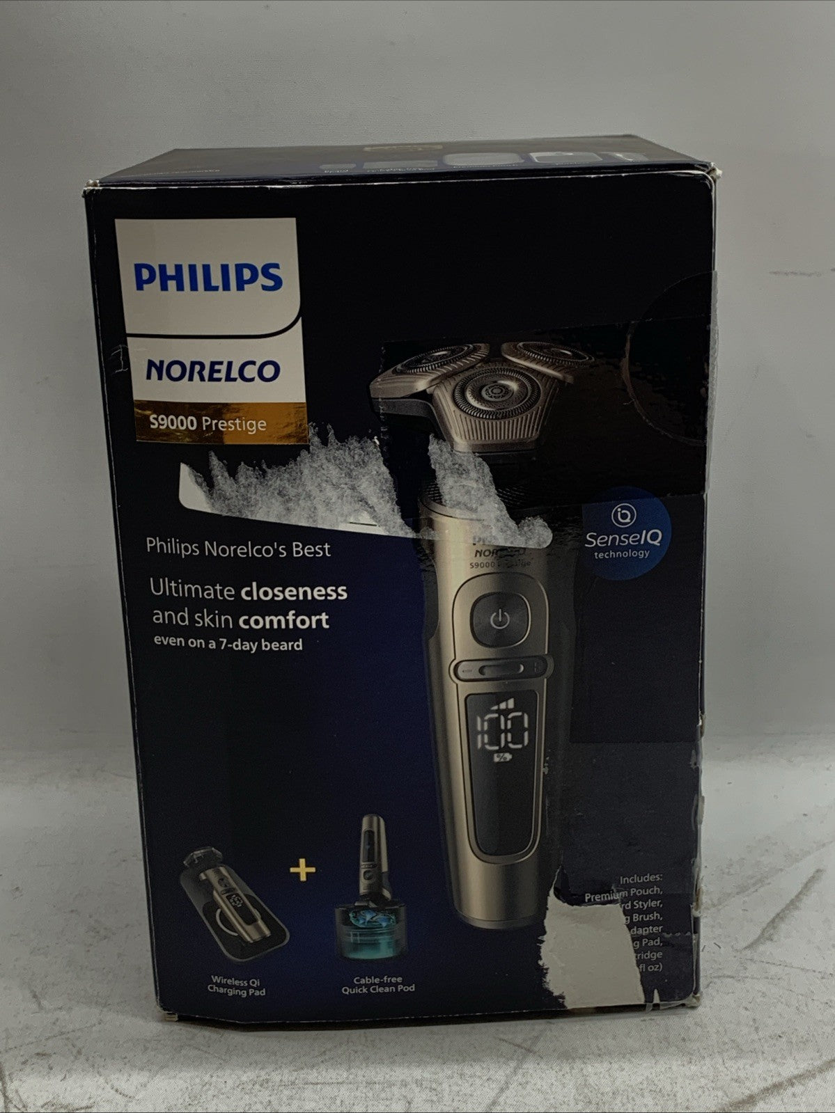 Philips Norelco S9000 Prestige Rechargeable Wet & Dry Electric Rotary Shaver