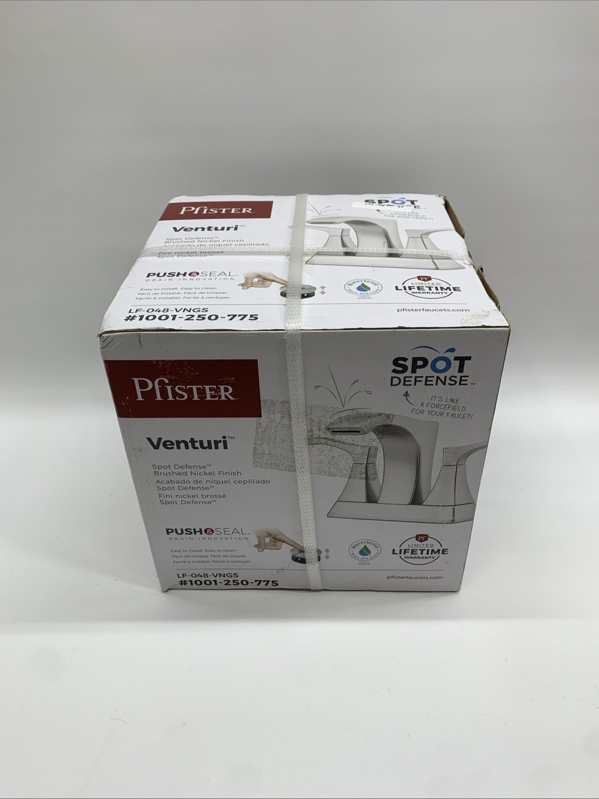 Pfister Venturi LF-048-VNGS Center Set 2-Handle Bathroom Faucet Brushed Nickle