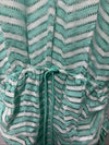 LULI FAMA Miami Chevron print Cabana V-neck Swimsuit Cover-up Beach Size Small