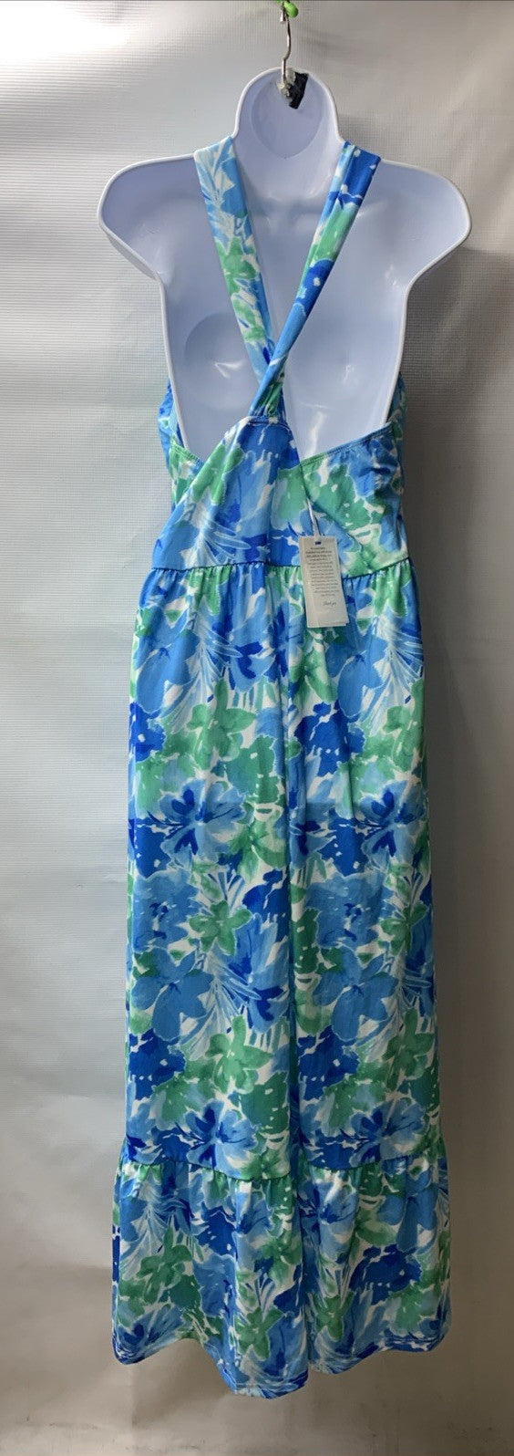 Grace Karin 2025 women's sleeveless halterneck summer dress in size 2XL, featuring a criss-cross design and elegant style.