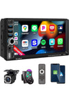 7' Digital Screen Wireless Apple CarPlay Double Din Car Stereo Player 7035W-Play