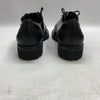 Marc Joseph Black Nappa Patent Columbus Shoes Circle Oxfords Size 6.5 Lace-up
