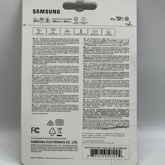 Samsung - PRO Endurance 128GB microSDXC SD Memory Storage Card with SD Adapter