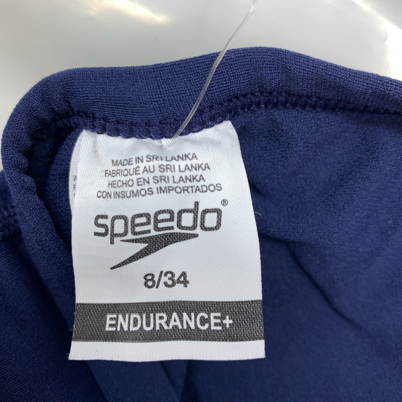 Speedo Women Swimsuit One Piece Endurance+ Flyback Solid Adult Navy Blue 8/34