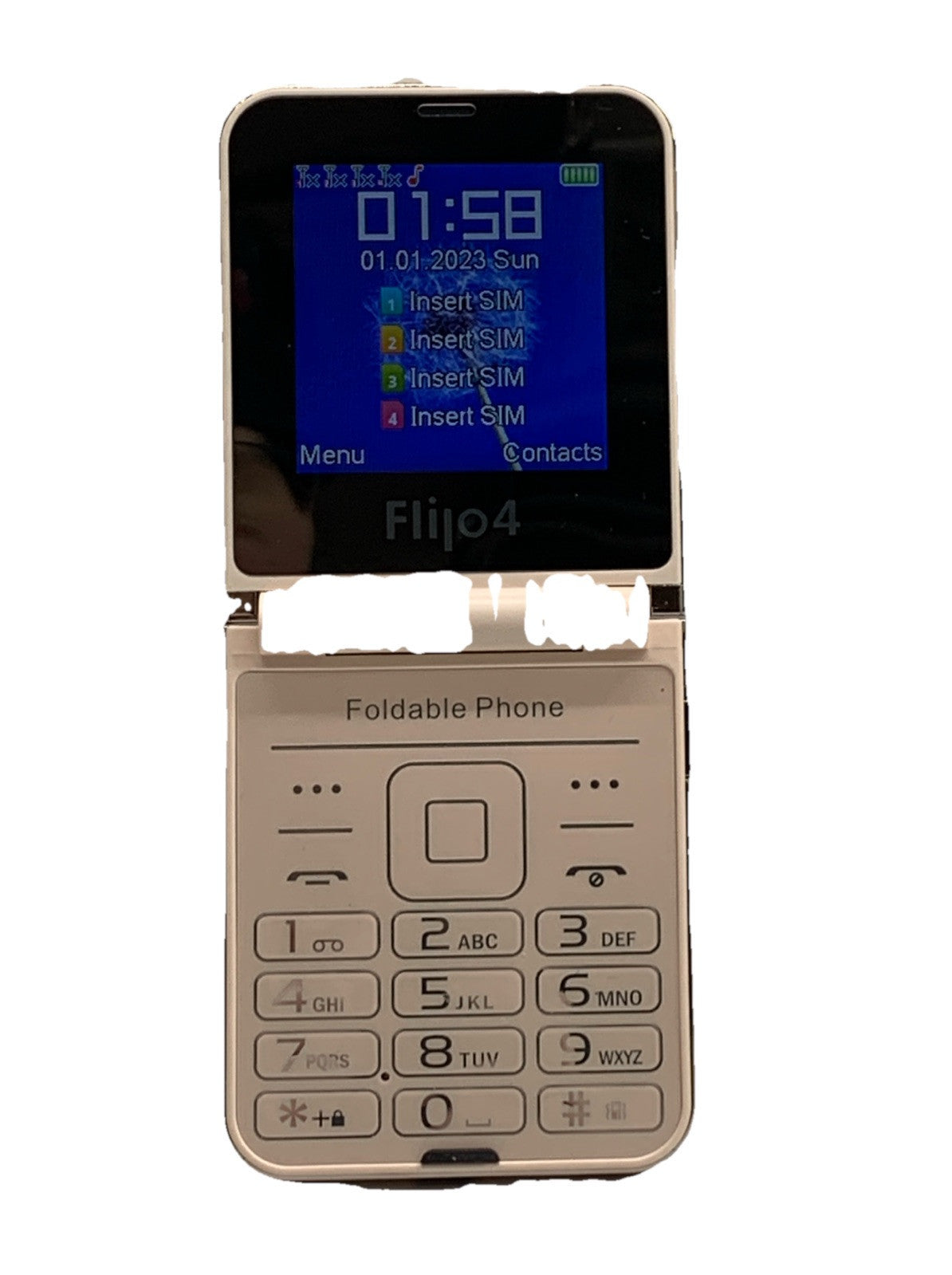 Servo Flilo4 Flip Phone Cellphone For Seniors 2g Clear Sound w/2.6 Inch Screen