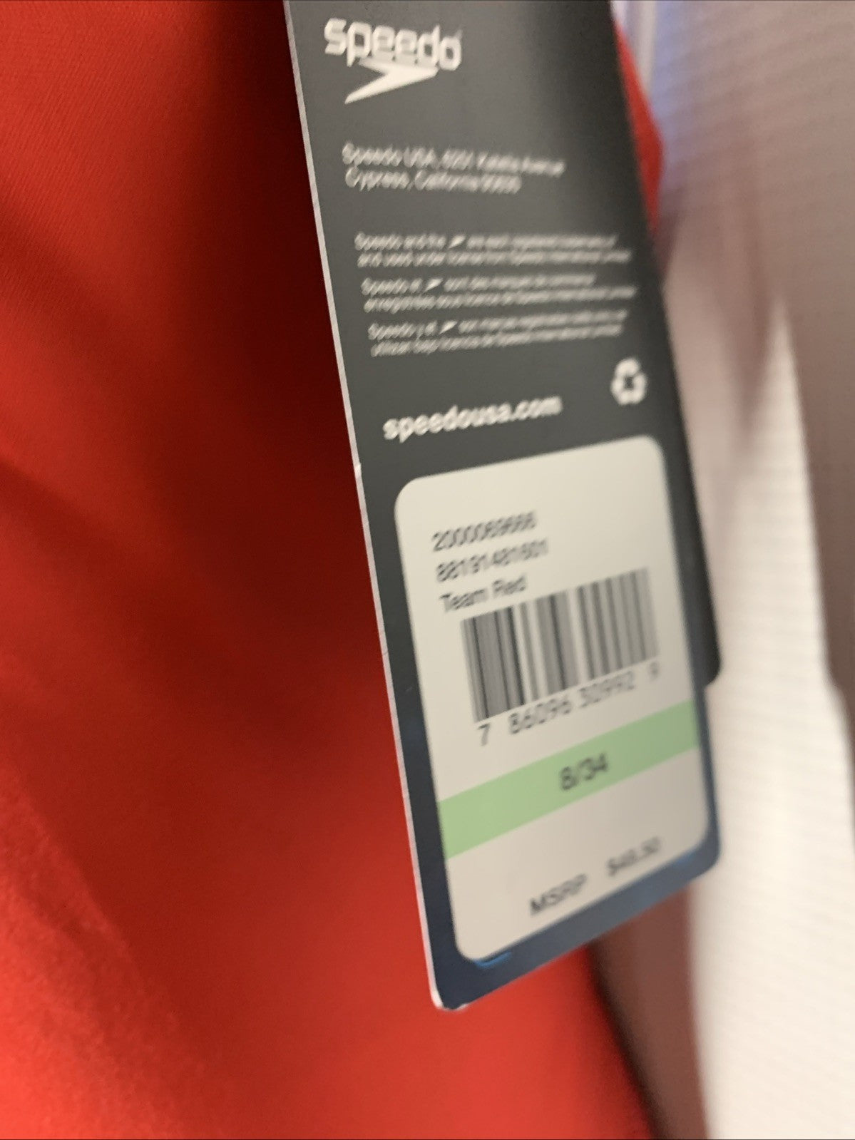 Speedo Women's Prolt Super Pro One Piece Swimsuit Speedo Red Size 8/34 Swimwear