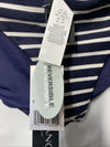 La Blanca Womens Beachwear Striped Reversible Swim Bottom Separates Navy 12