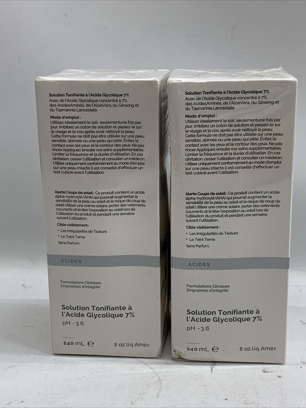 Glycolic Acid 7% Toning Resurfacing Solution 240ML Facial Exfoliation - 2 Pack