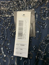 J Kara Women's  Embellished Top Mock 2 Piece Dress with Scarf Size 14w