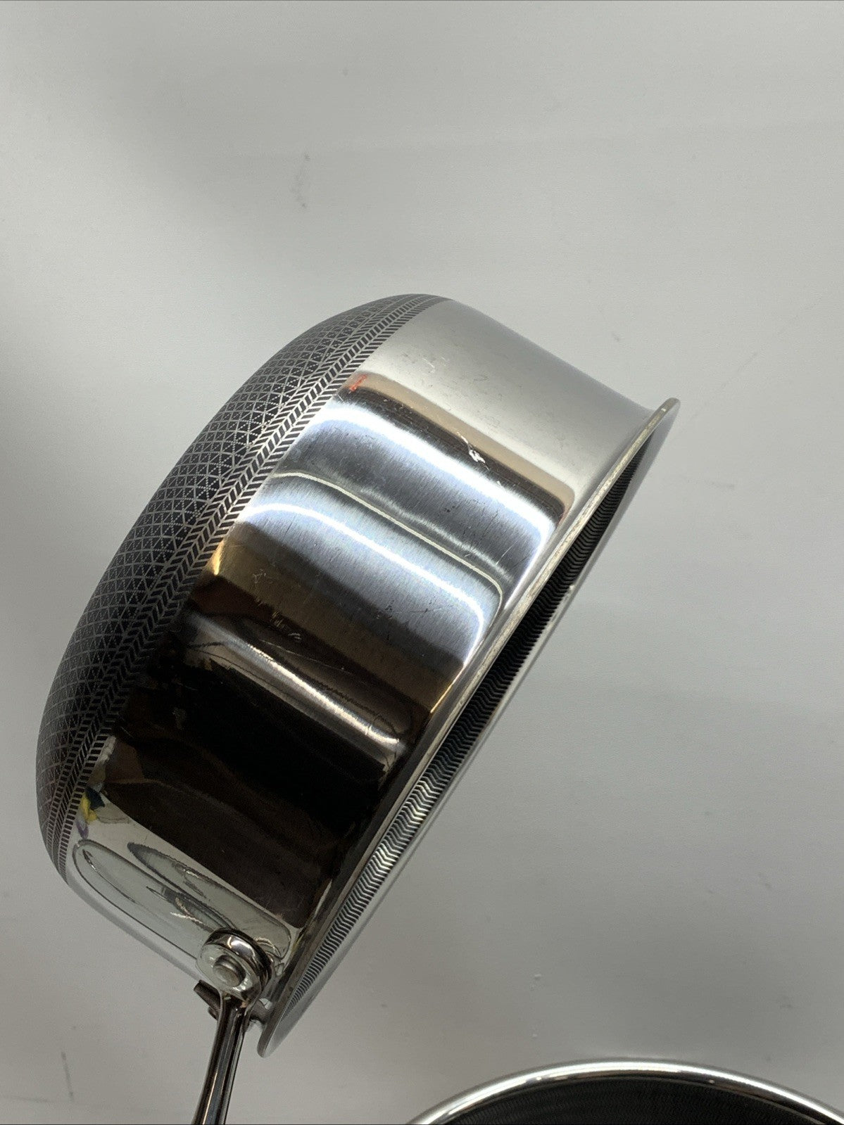 HexClad Hybrid Nonstick 6-Piece Pot Set 8, 3 and 2 Quart with Cover Lids - USED