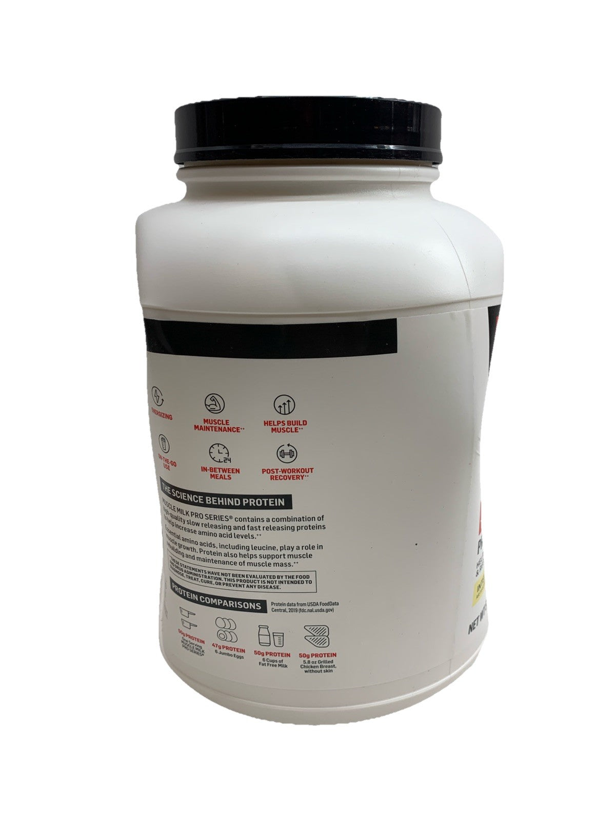 MuscleMilk Pro Series Protein Powder Supplement Intense Vanilla 5Lbs 50G Protein